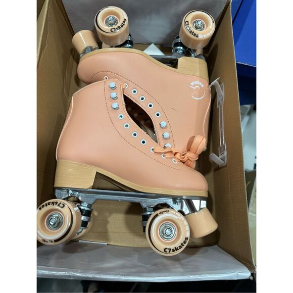 C7SKATES PREMIUM PEACHY KEEN QUAD SKATES SIZE 6 $140 - Picture 5 of 6